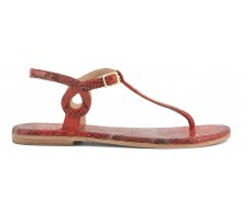 (image for) Economici Thong pyton printing leather sandal F0817888-0250 Basso Prezzo